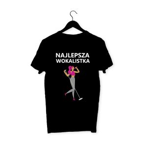 Koszulka czarna "Najlepsza wokalistka"