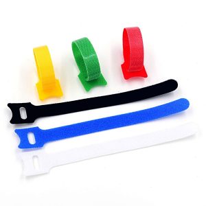 Rzep, rzepki, opaska, organizer do kabli i przewodów kolor mix - 12 sztuk