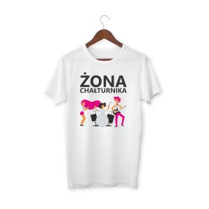 Koszulka biała "Żona chałturnika"